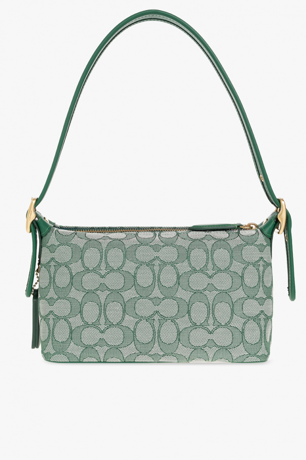 COACH Signature Jacquard Demi Bag Green Green One Size